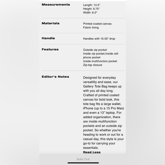 Coach Gallery Tote - Leopard - Picture 5 of 5